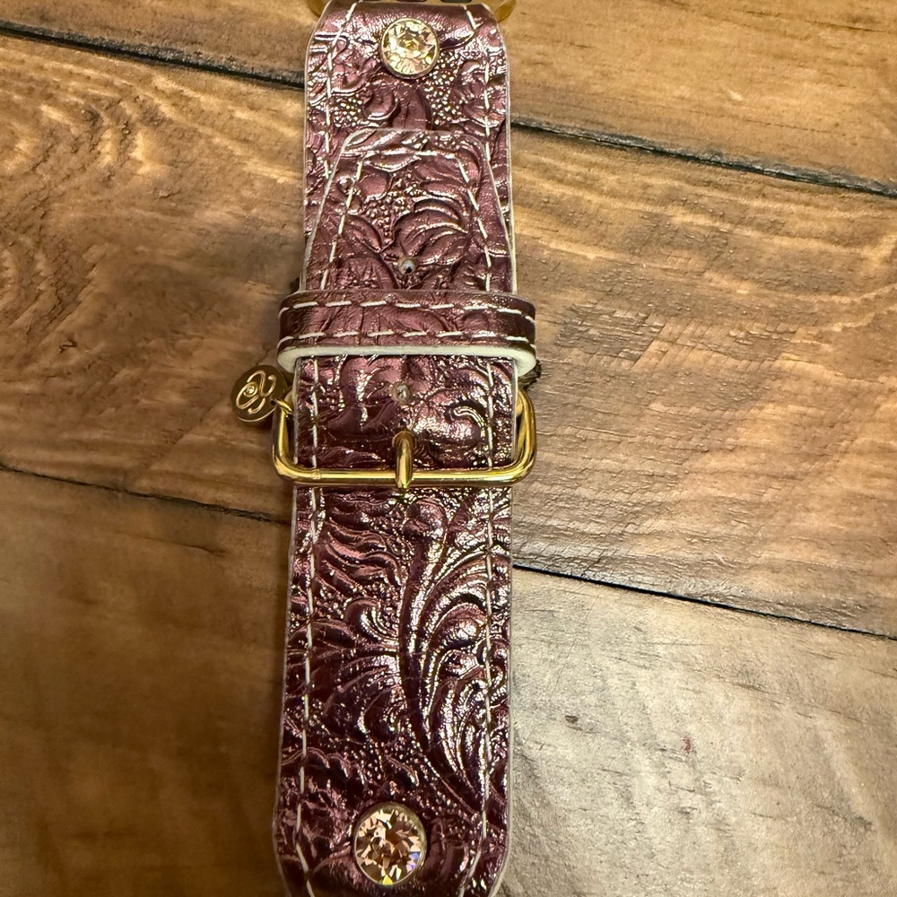 Spark’l Bands Authentic leather Luxe Iris Florentine watch band